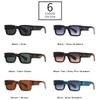 SHAUNA Ins Popular Fashion Square Rivets Men Sunglasses Vintage Punk Gradient Women Trending Dark Green Sun Glasses Shades UV400