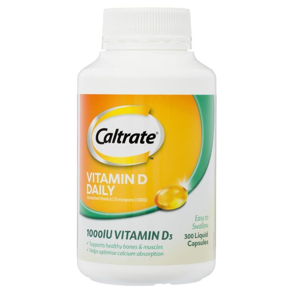 

Caltrate Vitamin D 1000iu 300 Capsules Exclusive Size