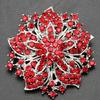 High grade diamond inlaid exquisite flower brooch women's banquet dress with collar pin accessories Bauhinia flower brooch