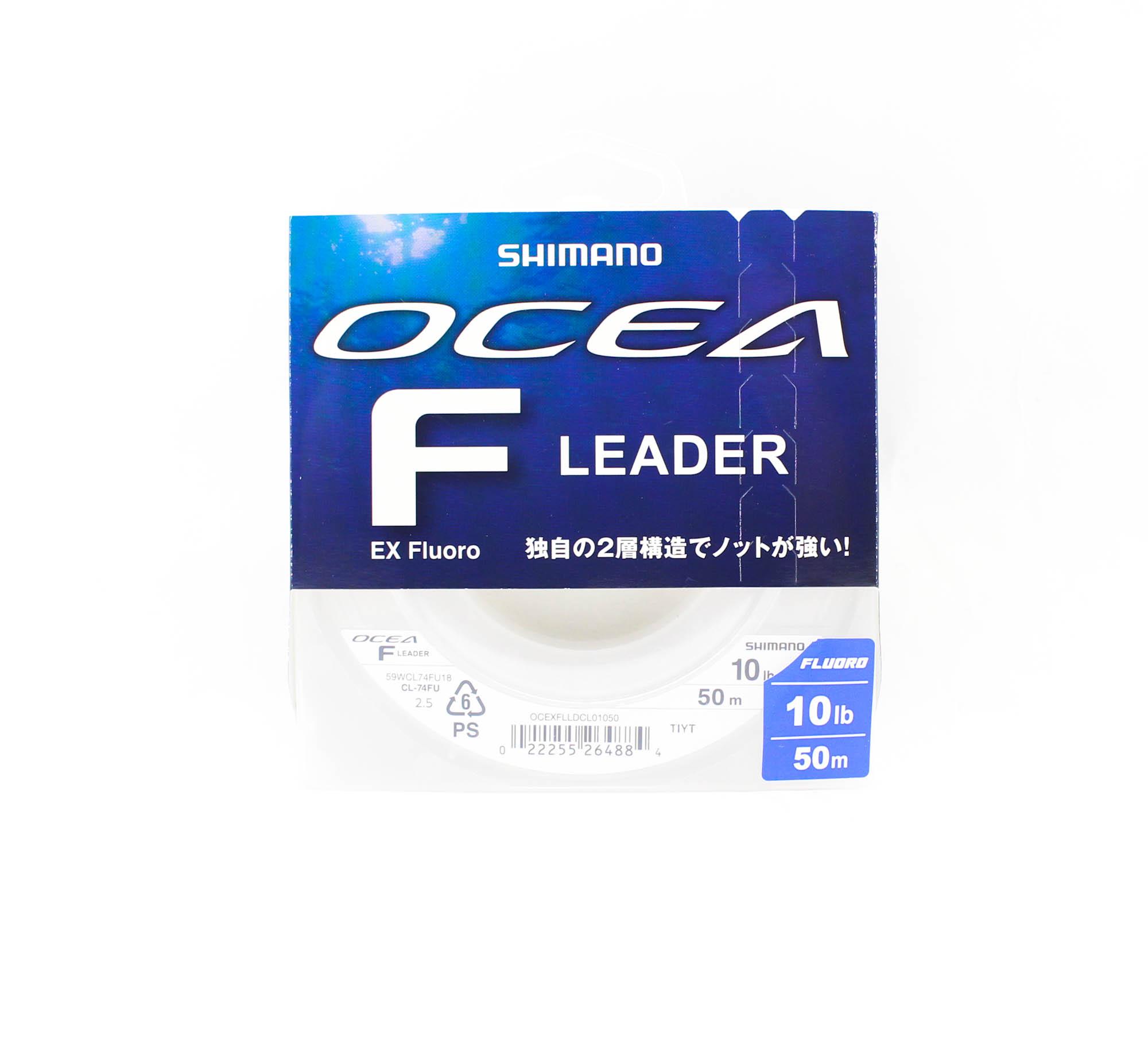 

Shimano CL-74FU Ocea F EX Фторуглеродный поводок, 50 м, 10 фунтов (4884) чистый