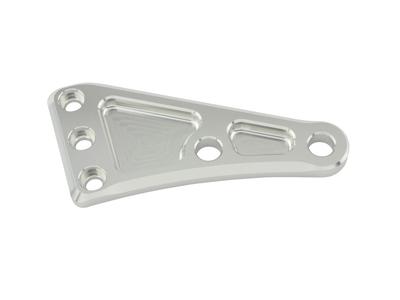 POSH 990020-R3 Motorcycle Supplies Headlight Stay Plate Long Right Silver