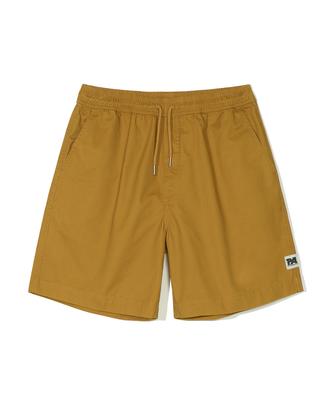 PARTIMENTO Pa Washed Cotton Shorts Mustard