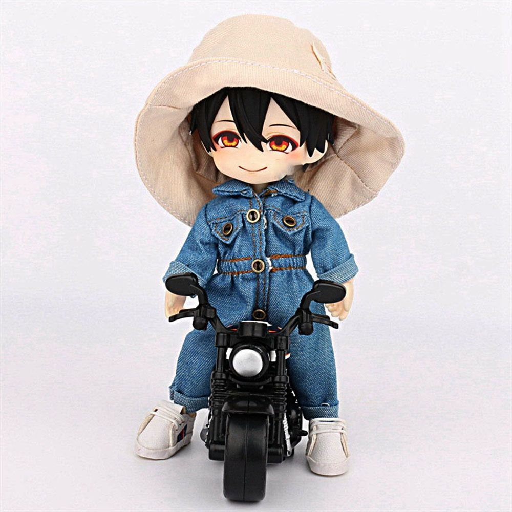 1/11 OB11Dolls For 1/12Bjd Doll Obitsu11 Doll Accessories Doll Overalls Doll Clothes Denim Pants