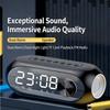 Compactly Bluetooth-compatible 5.0 Speaker Featuring Mirror Clock LED Mood Light And Freeing Hands Calling For Daily Use