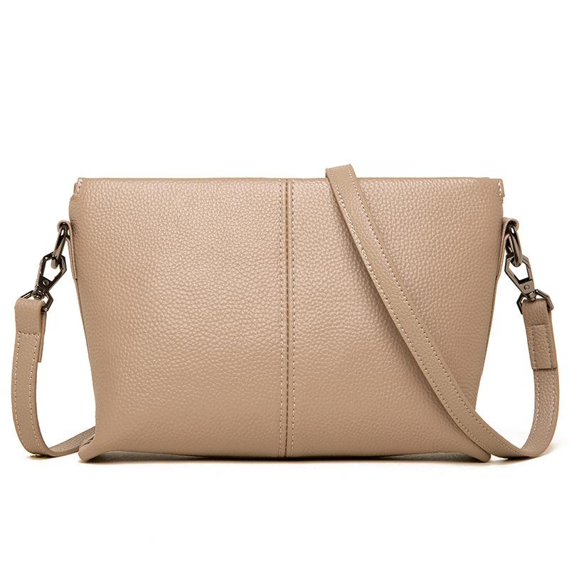 Leather women's bags, high-end new models, trendy fashion and simple shoulder messenger bags, first-layer cowhide small bags