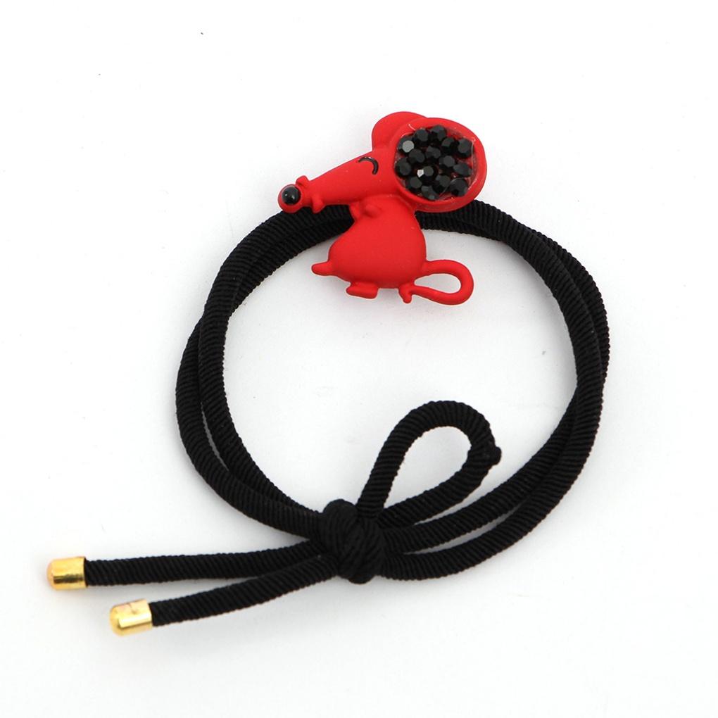 Damen Augenlächeln Maus Stirnband Haarband Punkt Haargummi