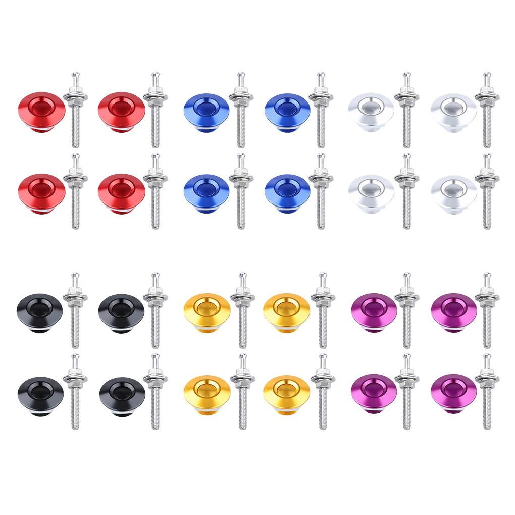 4pieces Carbon Fiber Hood Locks For Extra Security Insurance For Car Bonnet Car Hood Lock