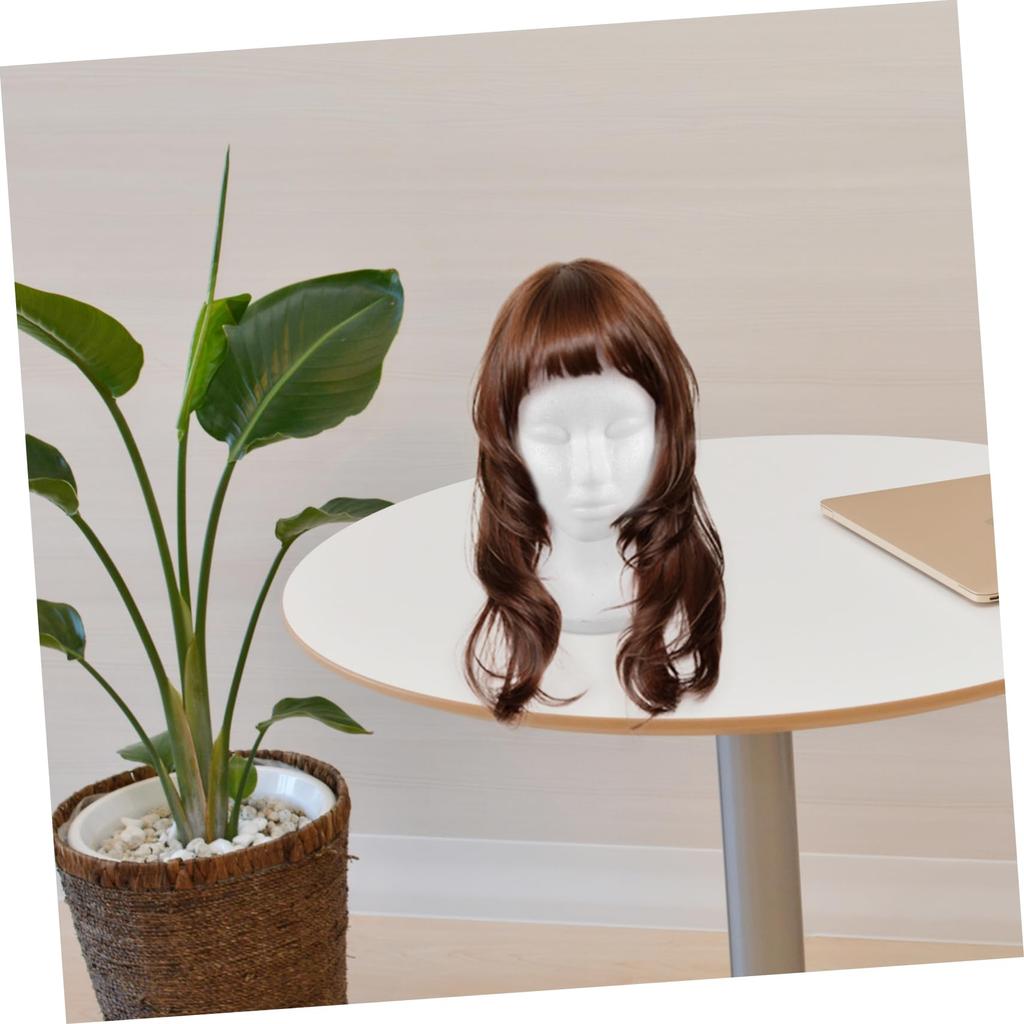 POPETPOP Foam Head Mold Hat Mannequin Skull Wig Holder
