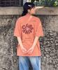 CGP Round C.Graphy Pigment Big Oversized Short Sleeve T-Shirt - Coral