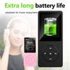 Portable MP3 Player USB Charging Record Digital Display Screen Media Lossless Portable Pocket Sports Running Walking Music Play