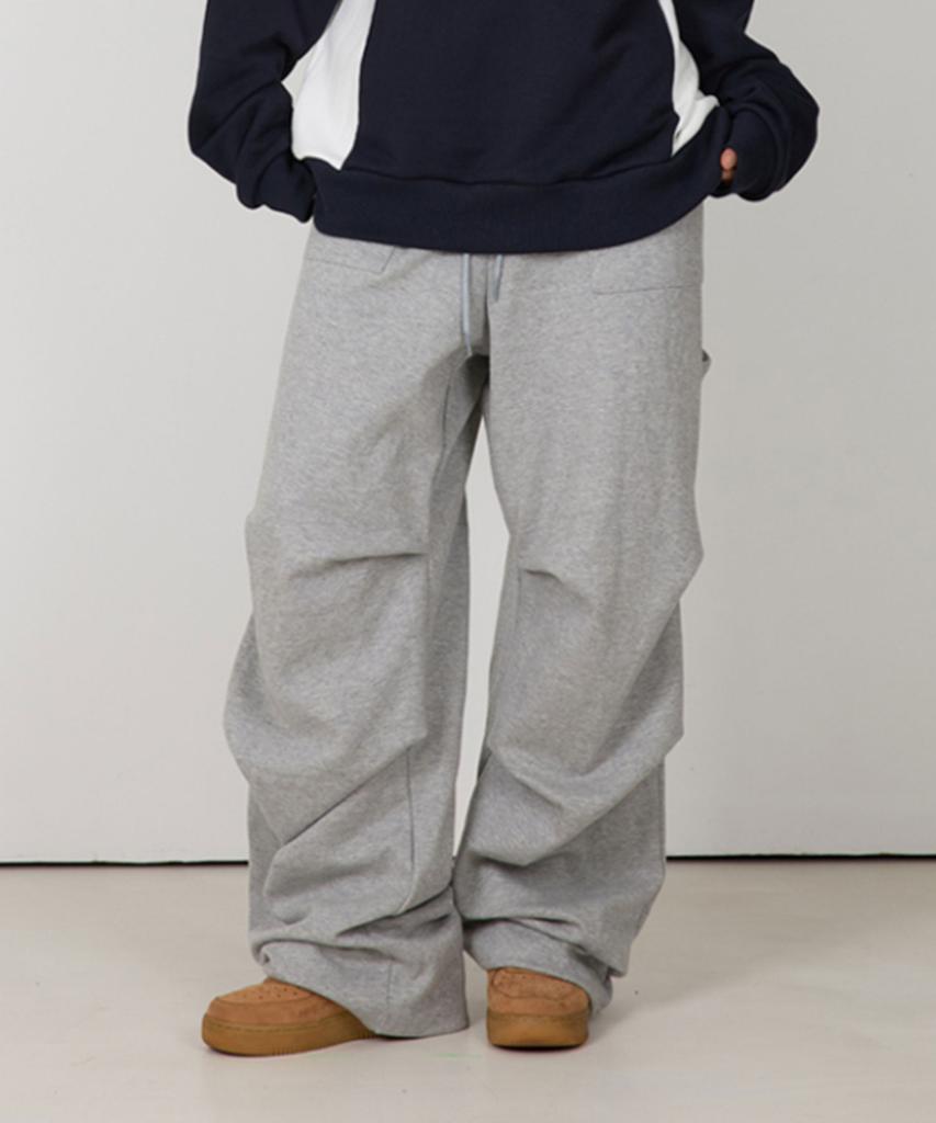 BOUNDARY Parachute Training Long Sweatpants [Gray]