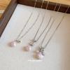 Super Fairy Diamond Dripping Oil Shell Necklace Summer Seaside Vacation Wind Collarbone Chain Sweet Versatile Design Neck Chain Women