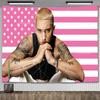 Amerikanischer Rap-Gott Hip-Hop-Musikflagge Eminem Wandteppiche Wandbehang Meme-Wandteppich Kunst Ästhetische Raumdekoration Schlafzimmer-Wandbehänge