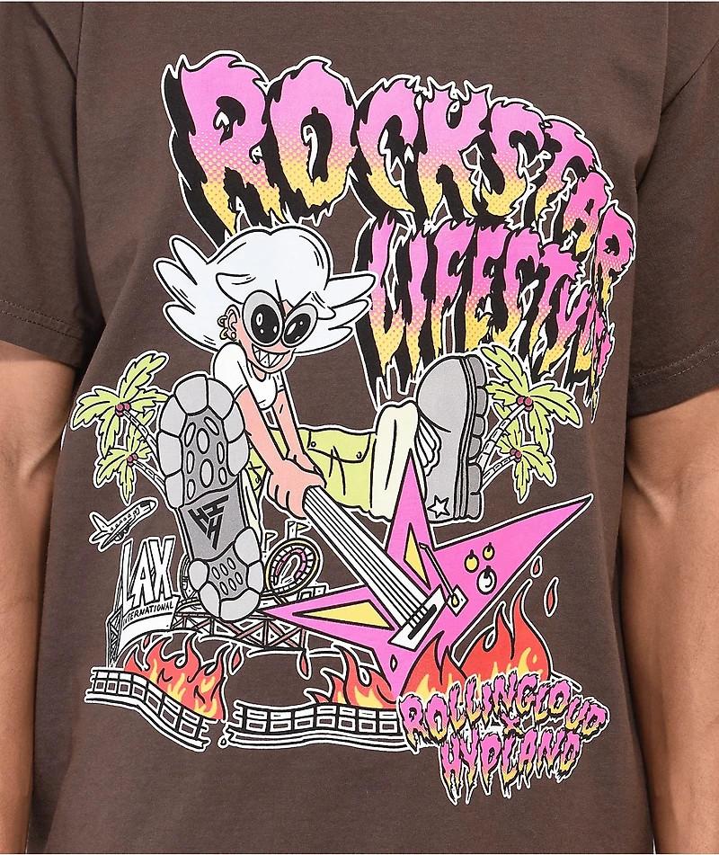 Новый! Футболка Rolling Loud Rockstar Brown Подарок 1F2230 Унисекс футболка XXL