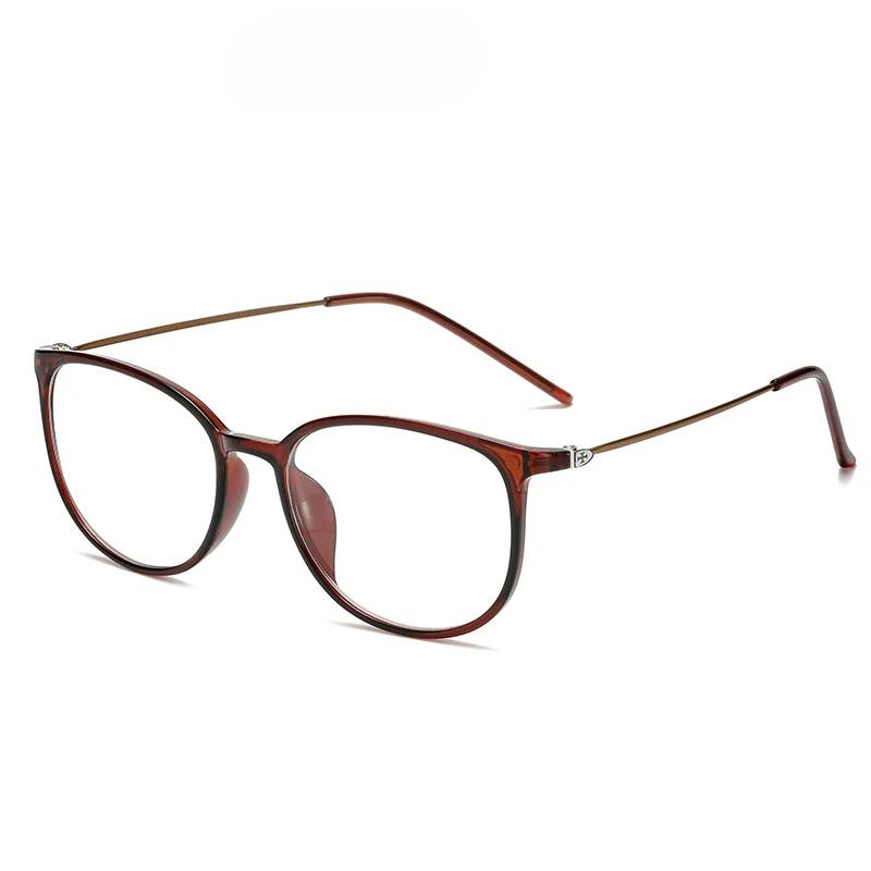 

Comfortable Wear Light Myopia Anti-blue Glasses Women Men Round Frame Nearsighted Prescription Glasses Diopter Espejuelos Graduados De -3