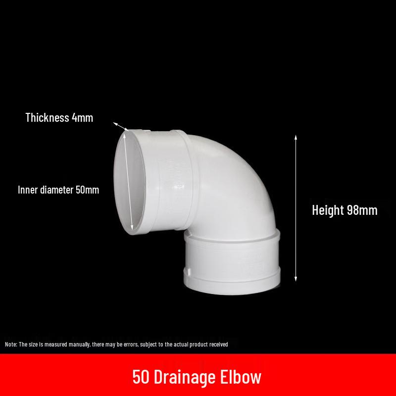 Wolf's Kiss PVC 90-Degree Drain Pipe Elbow Fitting