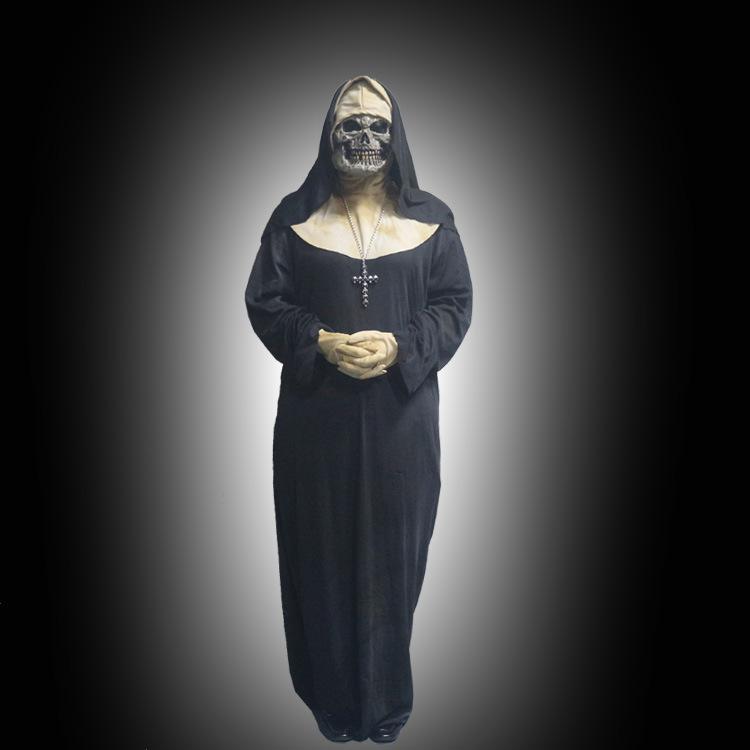 

Nun s uniform, priest s uniform set Cool Costume for Halloween - Virgin Mary Horror Props Role Play Average Size