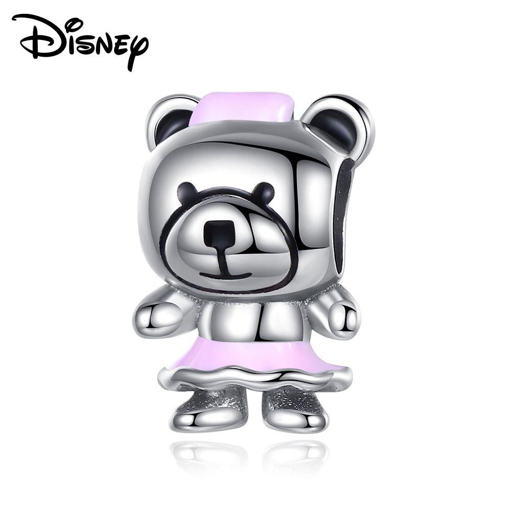 Disney 925 Silver Minnie Olaf And Halloween Monster Various Pendant Beads Suitable For Girls Diy Bracelet Necklace