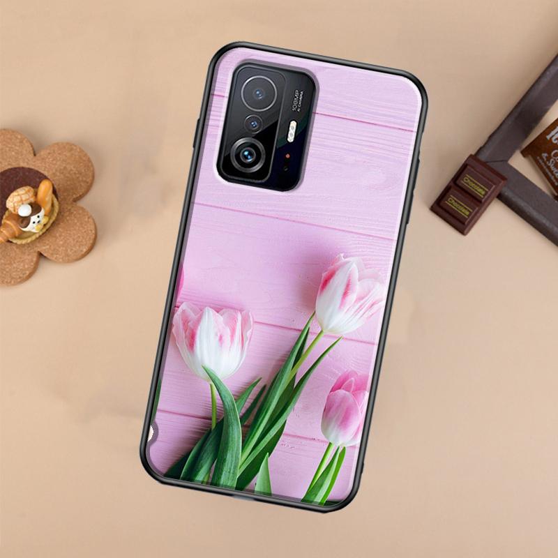 Tulips Flower Case For Xiaomi POCO X7 X6 X5 X3 Pro F3 F5 F6 M6 Pro 13 14 Ultra 11T 12T 13T 14T Pro Cover