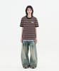Nontai Multi Stripe Ringer Tee (Black)