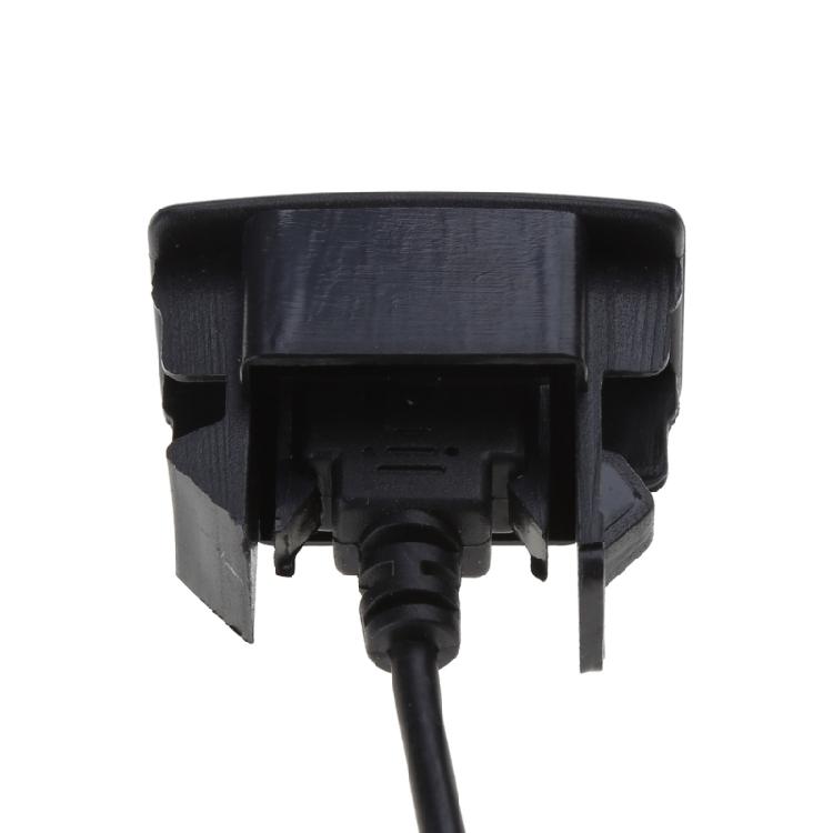 USB Dashboard Mount USB Socket 2.0 Port Panel Extension Cable Adapter