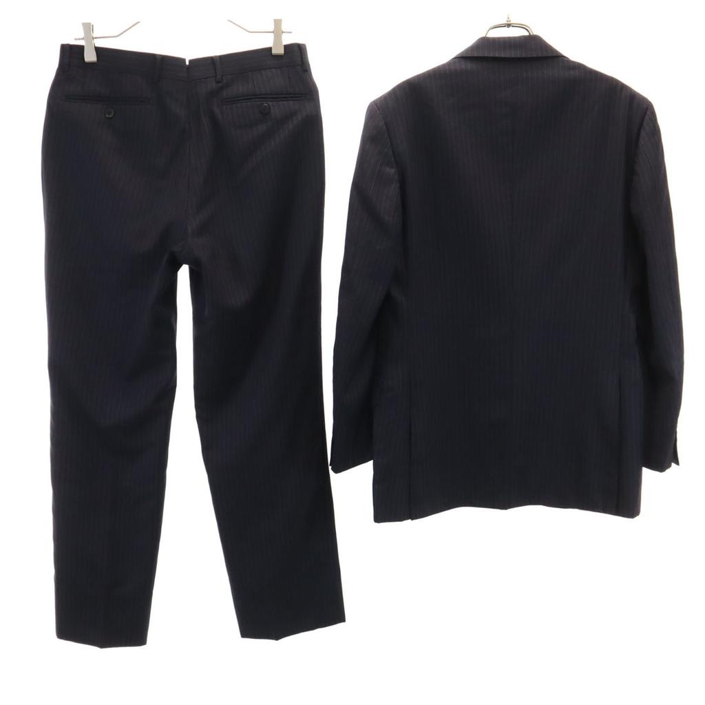 BEAMS F Made in Japan Gestreifter Anzug Set 93 Marineblau Herren Gebraucht