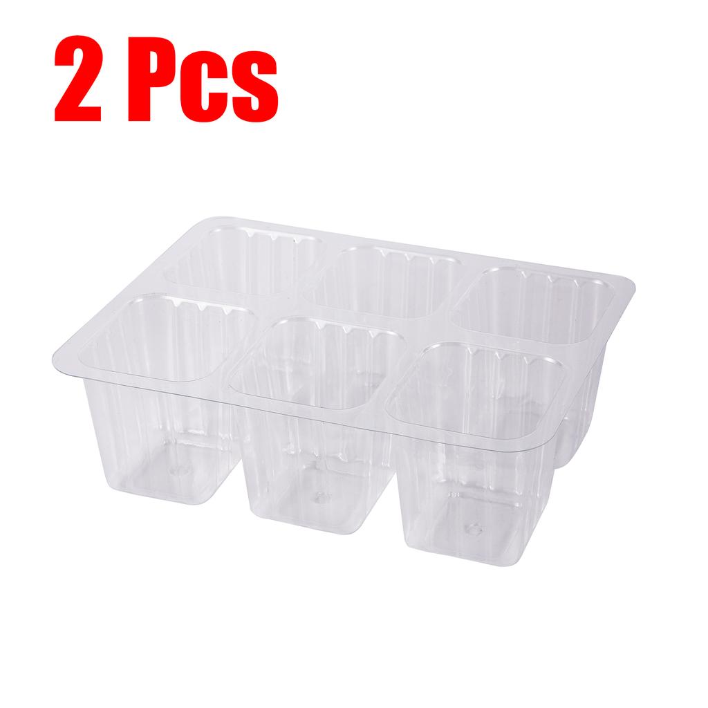 6 Cells Breathable Germination Box Mini Greenhouse Nursery Planter Vegetable Flower Succulent Cultivation Pot LED Growing Light