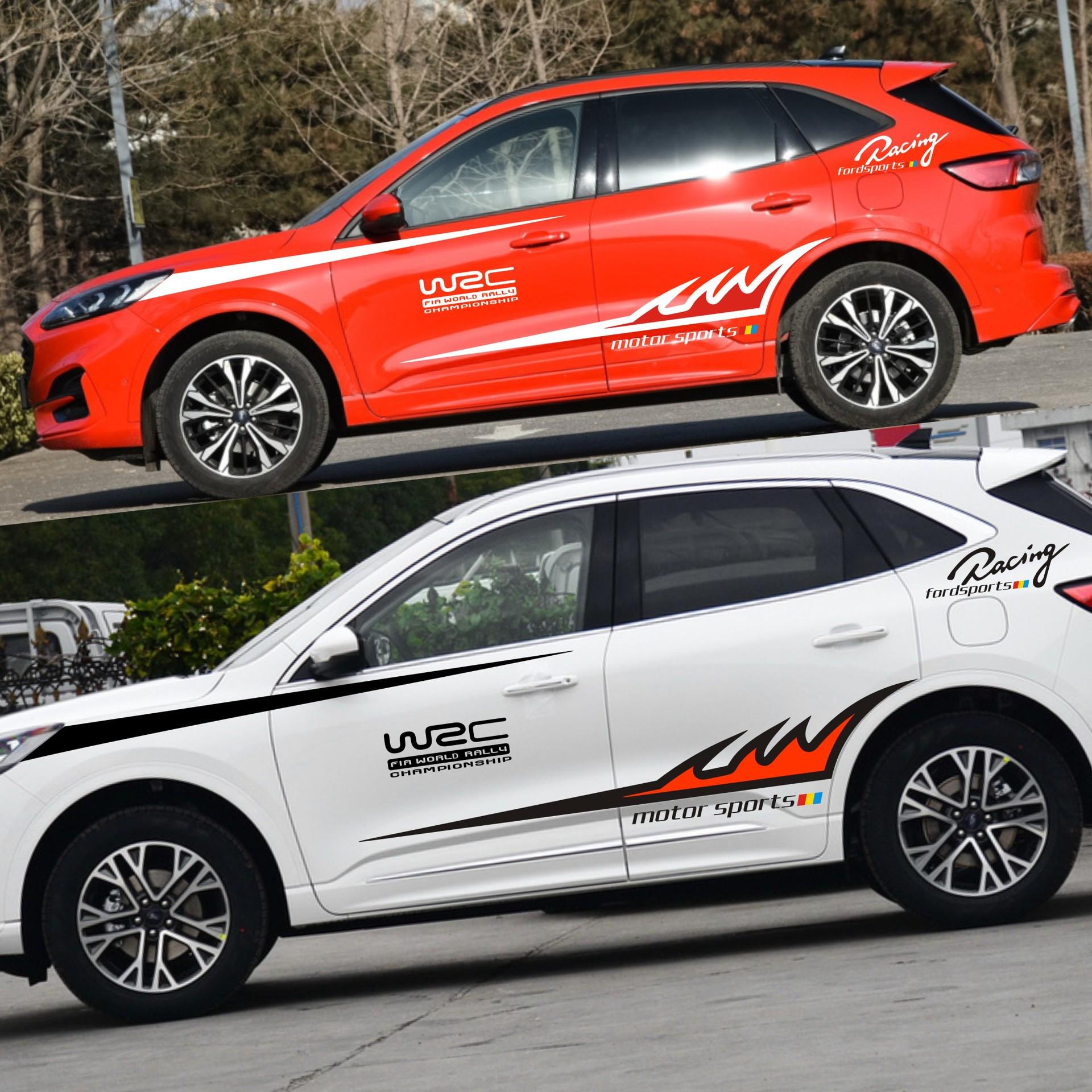 

Наклейки на кузов Ford Escape: Цветные полоски на талии и наклейки в тонкую полоску для территории Other models: contact customer service