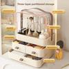 Multi-function Makeup Organizers Dustproof Large Makeup Box Cosmetics Storage Box  Bathroom