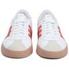 Adidas VL COURT 3.0 Slip Resistant Abrasion Resistant Low top Skateboard Shoes Women's White Red JP5346
