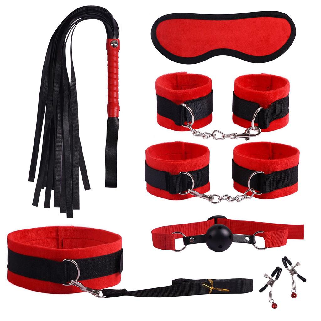 SM Game Kit Oblek pro dospělé Pouta Ball Whip Kit Set Pár hraček SM