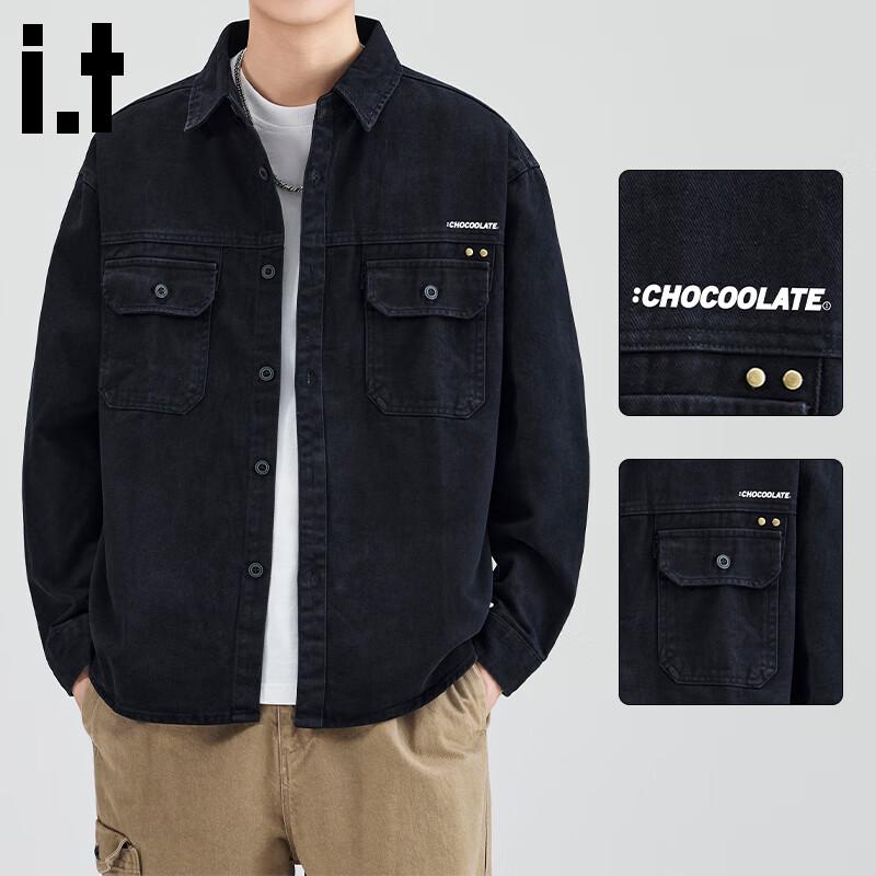 

CHOCOOLATEit Men s Retro Loose Cotton Workwear Jacket XL