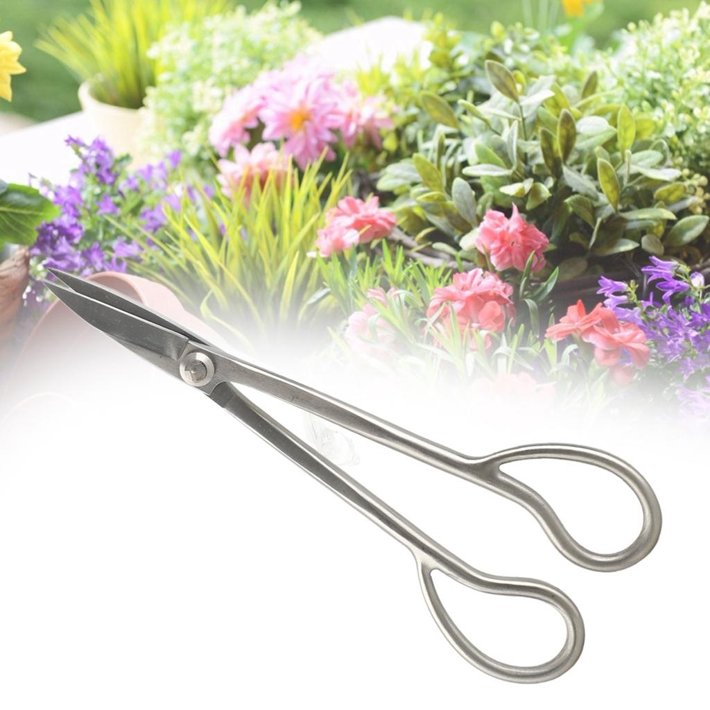 Stainless Steel Bonsai Scissors Bonsai Shear Long Handle Scissors 185mm