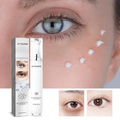 Collagen Peptide Eye Cream Tightens and Softens the Delicate Skin Around the Eyes, Reducing Fine Lines, Crow's Feet, and Dark Circles Under the Eyes
