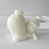 Christmas Snowman Silicone Mold DIY Scented Candle Plaster Resin Ornaments Mold Handmade Soap Candle Making Supplies