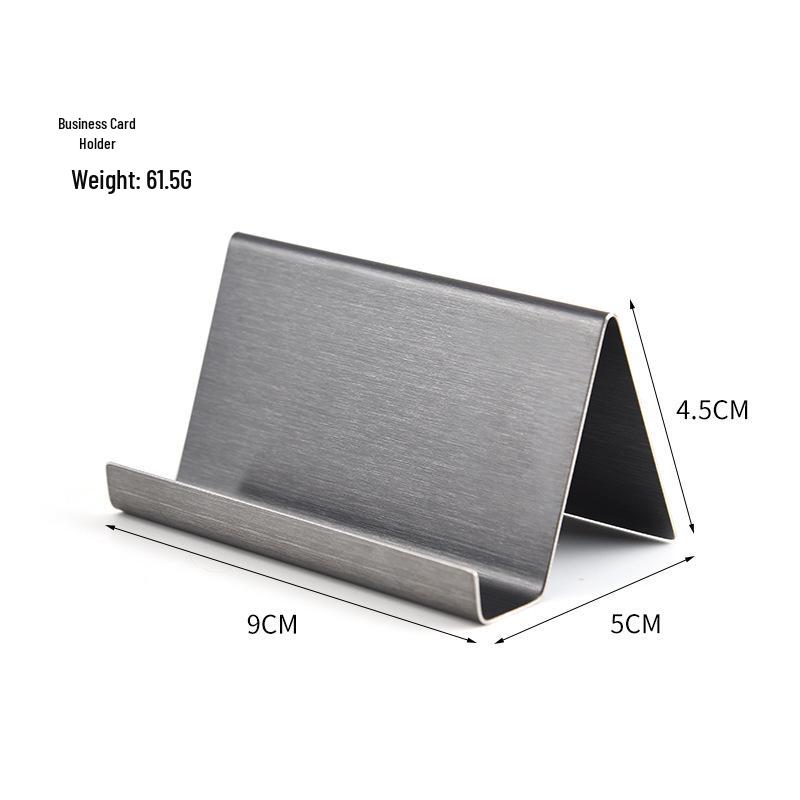 304 Stainless Steel Business Card Holder and Phone Stand