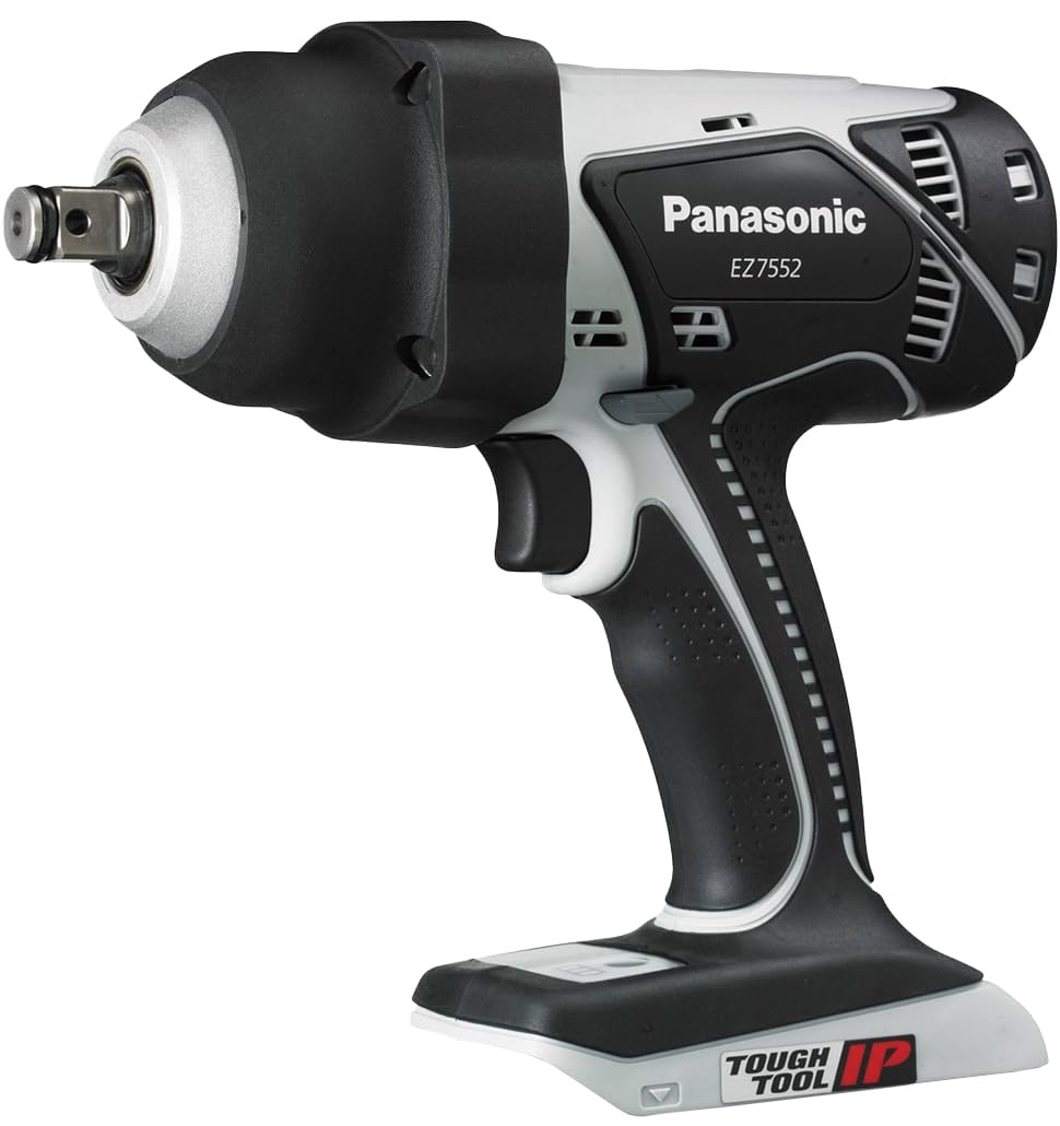 

Panasonic Rechargeable Impact Wrench 18V Body Only and Case Sold High Torque Wrench Lightweight IP56 Gray (Battery Pack, Charger, Separately) чорний
