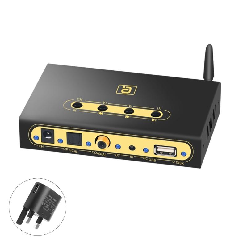 

DA720 Цифровий аудіоконвертер 5.1CH з Bluetooth-сумісним U-диском, Аудіодекодер DTS AC3 5.1, Вхід, Багатофункціональний