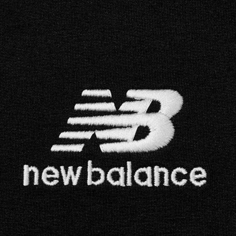 New Balance Logo Hoodie Asia Sizing 'Black White' Unisex 5CC39543-BK