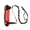Hands Free Dog Leash Detachable Zipper Bag Reflective Strip Design Hands Free Flexible Waist Dog Leash for WalkingRed