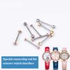 Watch Screw Tube Rod Spring Bar Rose Gold Silver Screw-In Watch Lug Stem Link Kit for Leather Watchband Strap 18mm 20mm 22mm