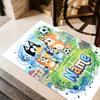 Soccer Fun Friends Personalized Name Floor Mat Design for Hallway Decorate room Outdoor Study room Anti-slip Rug Office home decor Gift for Festivals
