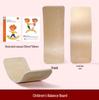 Wooden Curved Balance Board for Indoor Sensory Training - Interactive Two-Person Educational Children's Smart Seesaw.