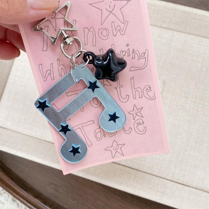 Fun And Colorful Acrylic Keyring With Musical Notes For Gift Giving Music Symbol Keychain Pendant With Musical Note