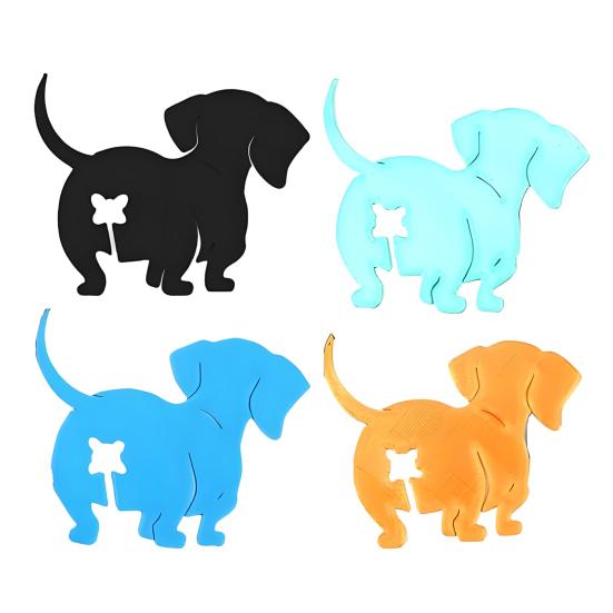 4Pcs Cat Butt Bread Clip Reusable Cat Dog Food Bag Clips 3D Printed Funny Cat Dog Butt Shaped Bread Tie Cat Lover Gifts