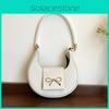 Simple Solid Color Gold Bow Decoration Women Casual Shoulder Bag For Street Style