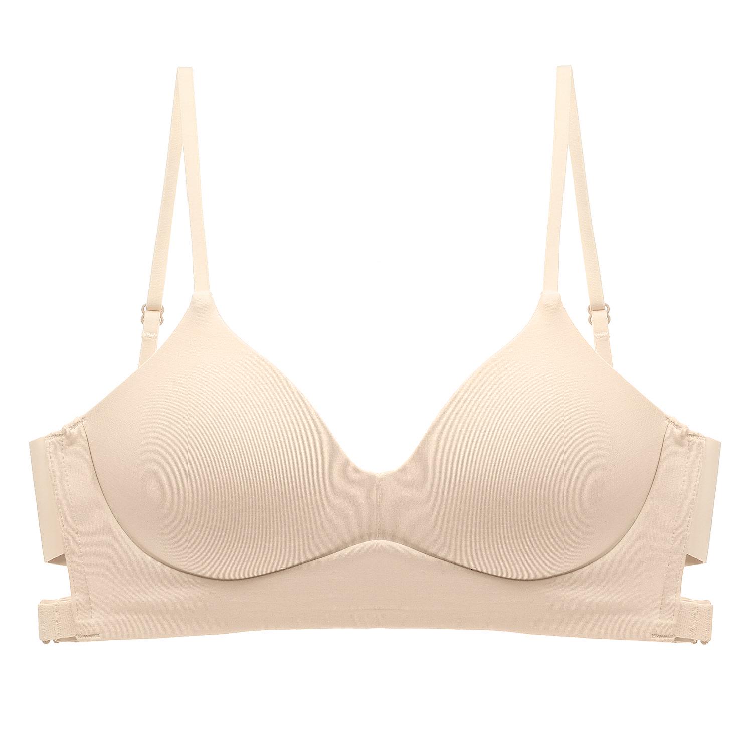 

Бесшовный бюстгальтер-невидимка с низкой спинкой и эффектом лифтинга для женщин - без косточек, мягкая поддержка, цельное подростковое белье. S (for 65BC/70A)