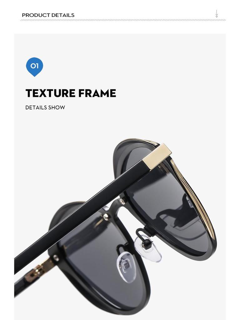 Round Anti-UV Colorful High-End Fashion Sunglasses