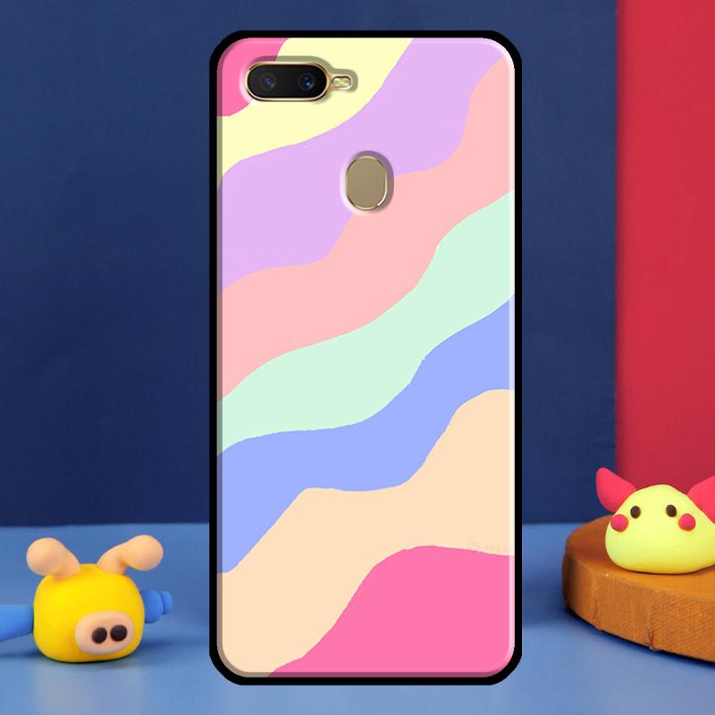 Liquid Swirl Abstract Blue Grey Case For Oppo A98 A78 A58 A15 A16 A17 A5 A9 A91 A52 A72 A76 A96 A74 A94 A54 S A57 A77 Cover