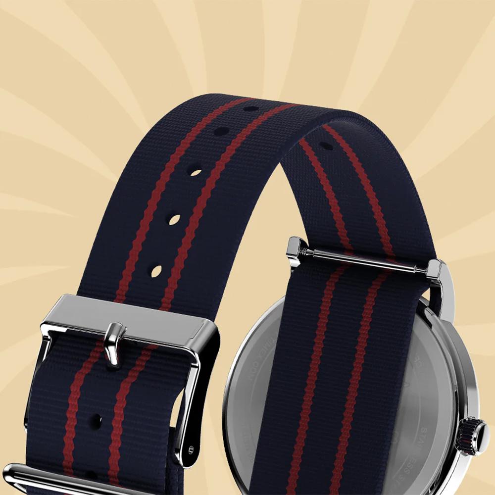 TIMEX Peanuts Weekender Snoopy Joe Cool Fabric Strap Watch 38mm TW2Y31100